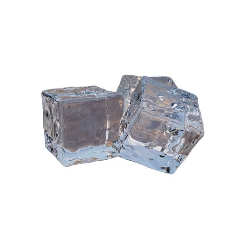 Three artificial ice cubes. 12658453 PNG