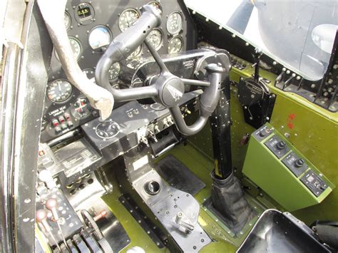 P-38 cockpit and yoke. | Lockheed p 38 lightning, Cockpit, Wwii airplane