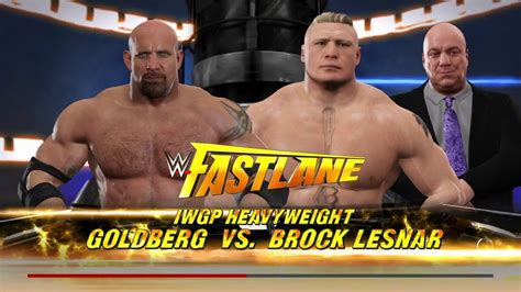 Brock Lesnar vs Goldberg for the IWGP Heavyweight Championship - YouTube