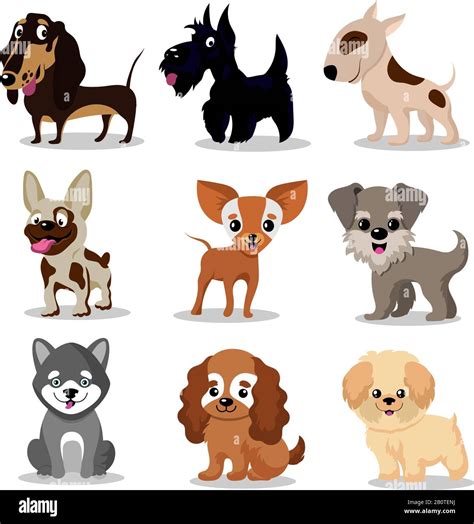 Vector De Dibujos Animados Perros Vector Premium | Porn Sex Picture