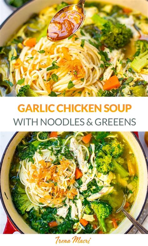 Garlic Chicken Soup (Quick & Easy Recipe) - Recipe OCean