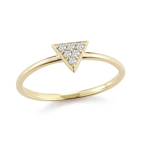 Diamond Triangle Ring - Barbela Design