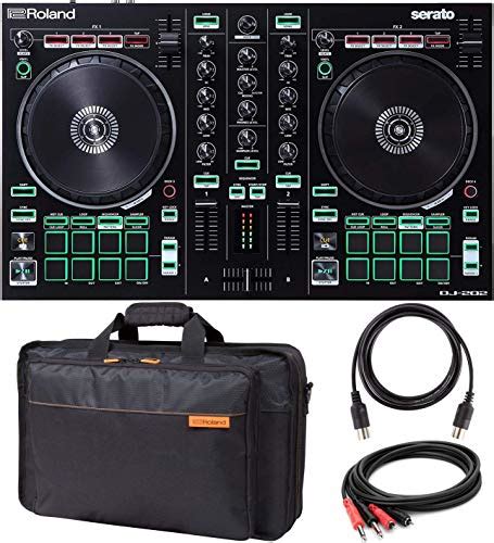 Roland DJ-202 DJ Controller with Built-In TR Drum Machine Bundled with ...