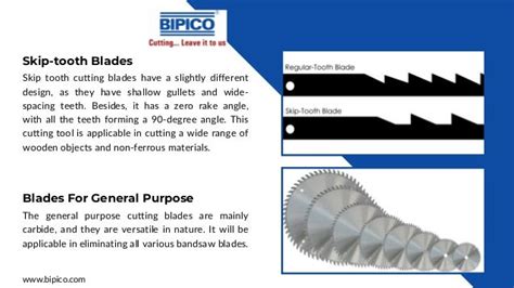 Different types of cutting blades and their uses