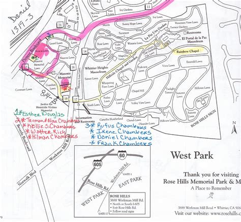 Rose Hills Whittier Map - Map Of Farmland Cave