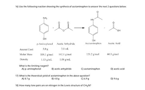 Acetaminophen Synthesis