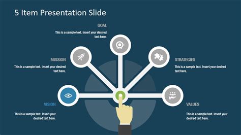 Free 5 Item Presentation Slide for PowerPoint - SlideModel