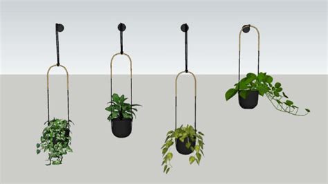 3D Warehouse | Hanging plants, Hanging plant wall, Hanging planters