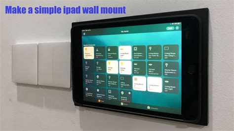 Make a simple ipad wall mount - YouTube