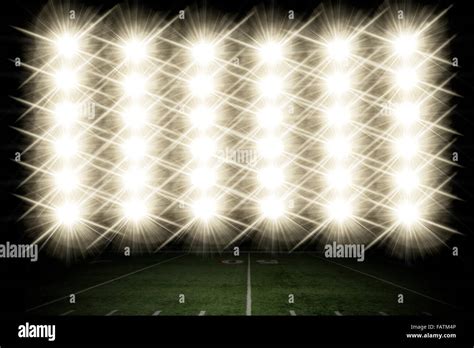 Lights on a Football Stadium Stock Photo - Alamy