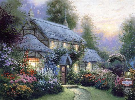 Thomas Kinkade | Томас кинкейд, Краска, Пейзажи