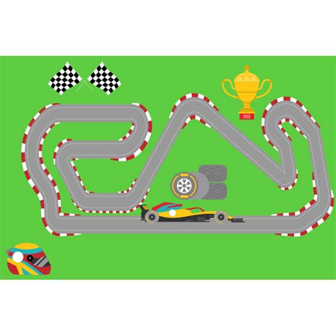 Alfombra carretera pista de carreras - TenVinilo