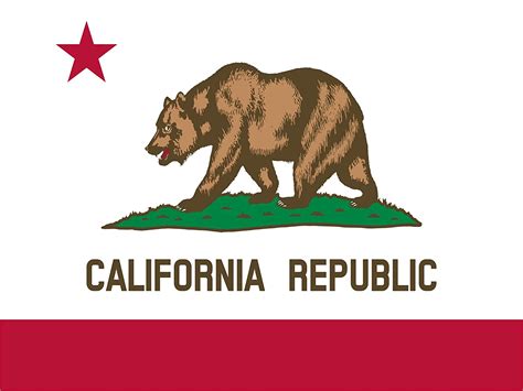 StickerTalk California Flag Vinyl Sticker, 16 inches by 12 inches