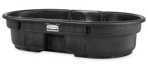 RUBBERMAID COMMERCIAL PRODUCTS Stock Tank, Black, 12 inH x 52 inL x 31 ...