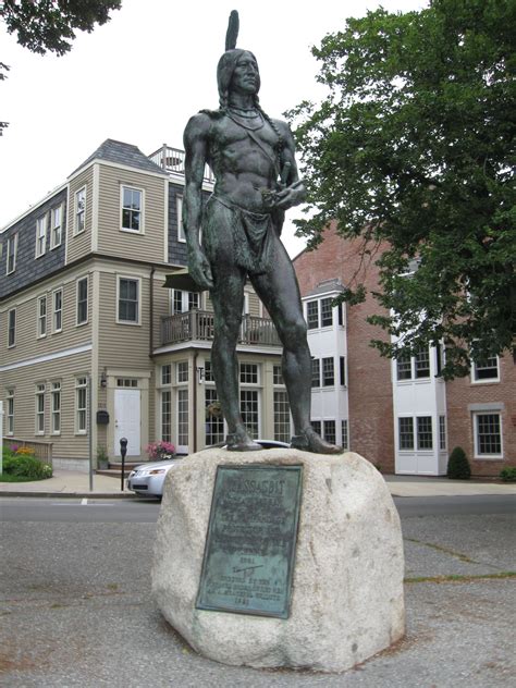 Statue of Massasoit. Plymouth MA. | Thanksgiving history, Wampanoag ...