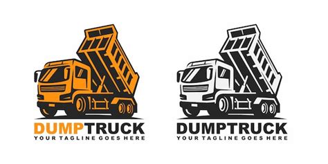 Premium Vector | Dump truck logo vector