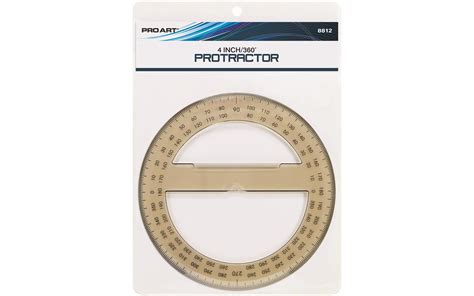 Pro Art Protractor 360 Degree 4" - Walmart.com