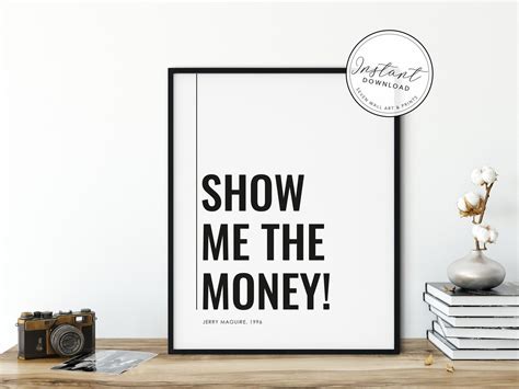 Jerry Maguire Show me the money Movie Quote | Etsy