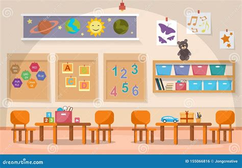 Kindergarten Classroom Stock Illustrations – 8,835 Kindergarten ...