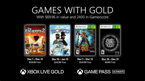 New Games with Gold for December 2021 - Xbox Wire