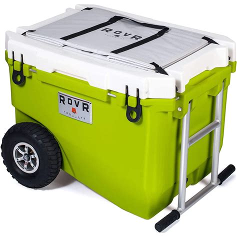 RovR RollR Portable Rolling Outside Insulated Cooler with Wheels, 60 ...