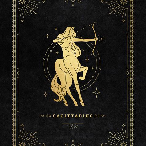 Sagittarius Zodiac Symbol Wall Art | Digital Art