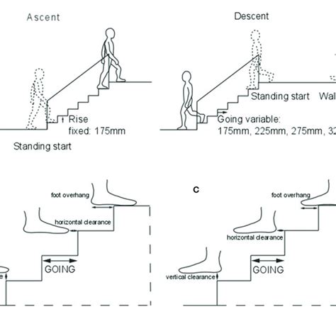 | Apparatus. (A) The seven-step instrumented stair. Step size: rise ...