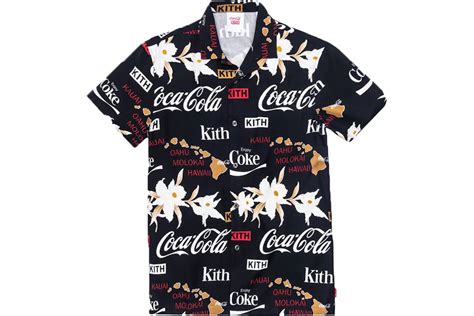 Kith x Coca-Cola Hawaiian Camp Button Up Black - SS19 - GB