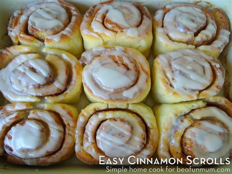 Quick and Easy Cinnamon Scrolls | Be A Fun Mum