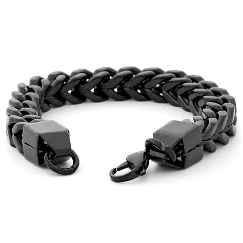 Black Chunky Chain Bracelet | In stock! | Fort Tempus