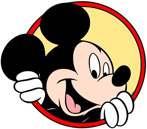 disney mickey mouse peeking - Clip Art Library