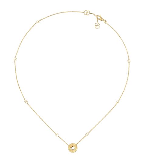 Gucci Yellow Gold Icon Necklace | Harrods UK