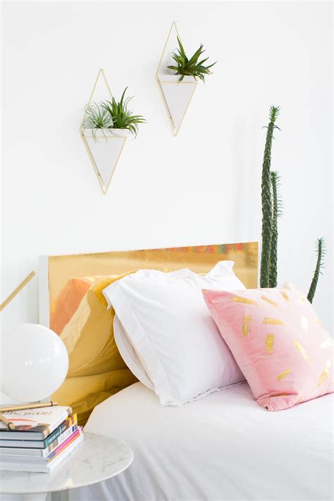 How To Make A Creative DIY Faux Brass Headboard — Sugar & Cloth Decor