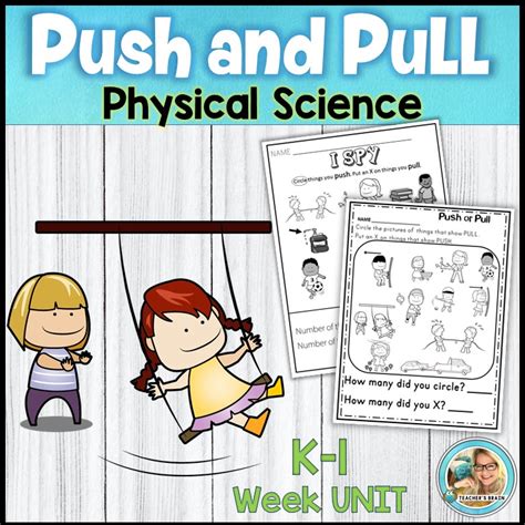 Push and Pull Worksheets | Lesson Plans | Activities - Teacher's Brain