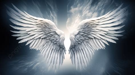 An Angel Wing From The Sky Background, How To Make A Picture With Angel ...