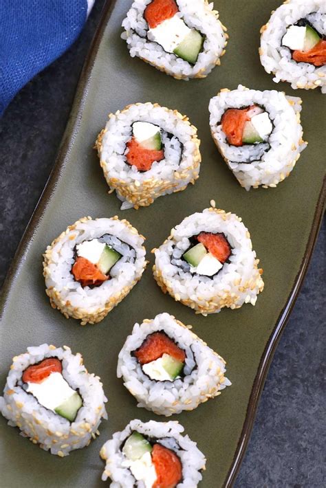 Easy Philly Roll Sushi Recipe - A Spectacled Owl