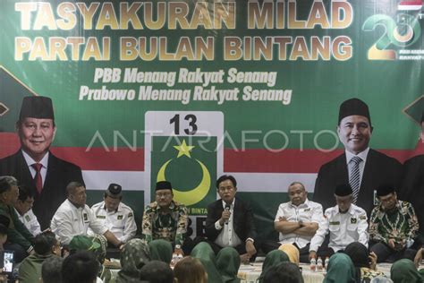 Tasyukuran milad Partai Bulan Bintang | ANTARA Foto