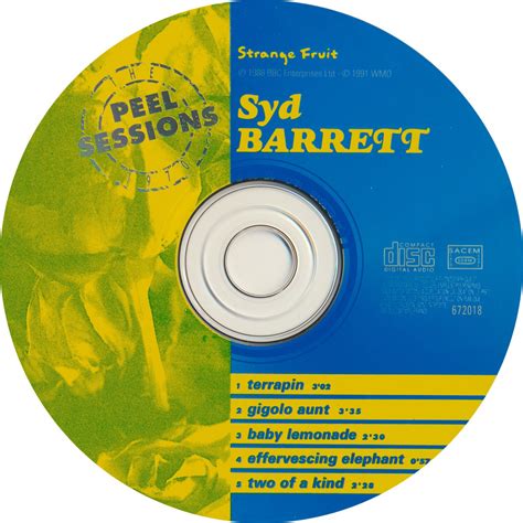 Syd Barrett - The Peel Sessions 1970 [France] - CD | FLOYDSTUFF