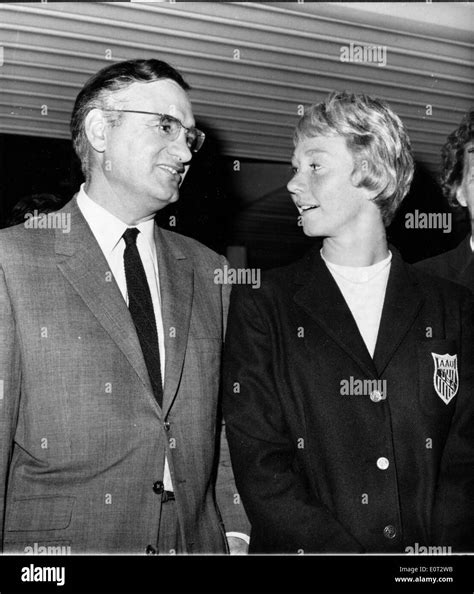 Swimmer Cathy Ferguson arrives at Orly airport Stock Photo: 69370599 ...