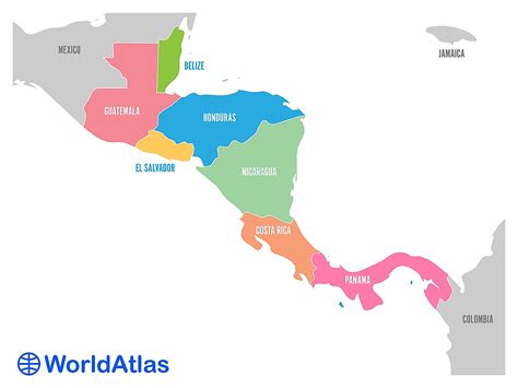 Central America Road Map