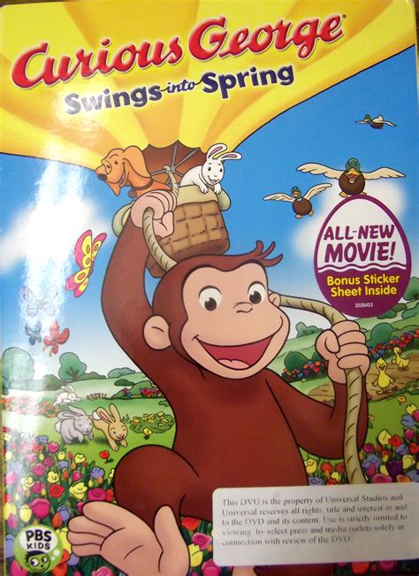 Curious George Swings Into Spring DVD Review and Giveaway