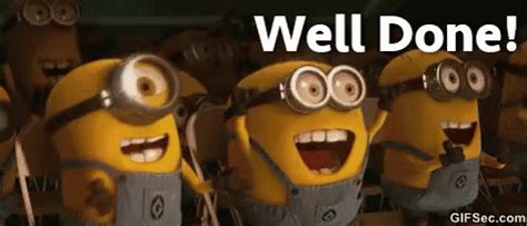 Well Done GIF - Well Done Despicable Me Minions - Discover & Share GIFs