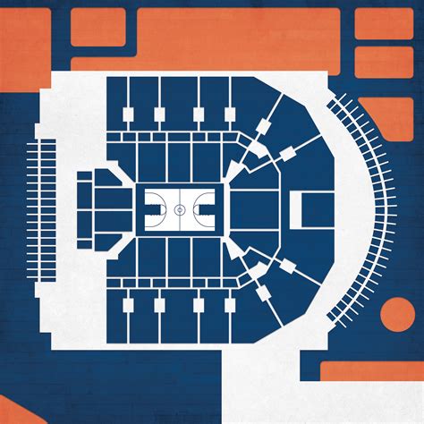 John Paul Jones Arena Map Art by City Prints - The Map Shop