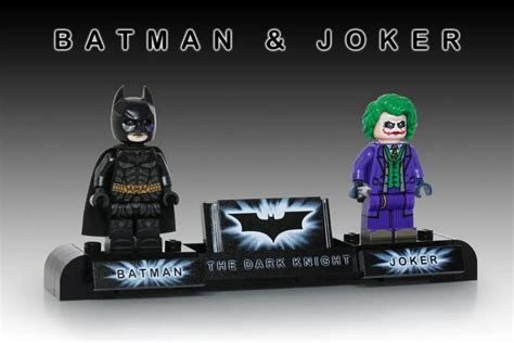 These custom LEGO minifigures of Batman and Joker are insane