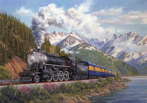 Alaska Rail Road 2-8-0 #557, circa 1950 | Train, Steam trains ...