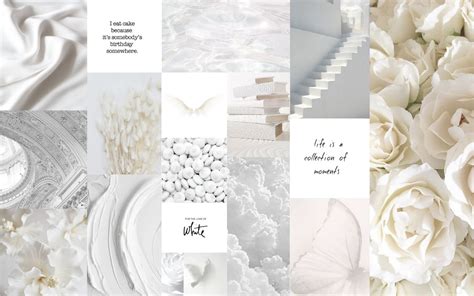 Wallpaper white aesthetic in 2020 | Aesthetic desktop wallpaper ...