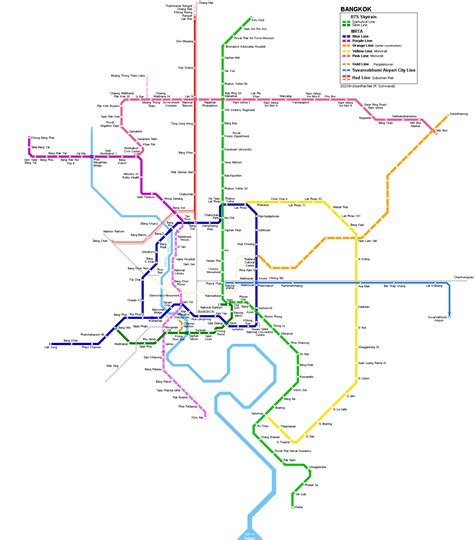 About BTS Bangkok Thailand Airport Map: Detail Bangkok BTS Skytrain ...