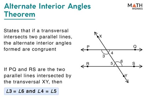 Alternate Interior Angles – Definition & Theorem with Examples