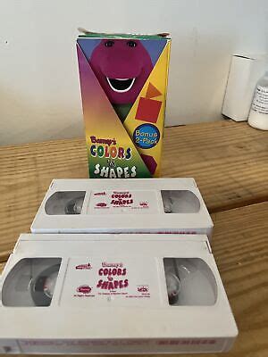 BARNEY - BARNEYS Colors Shapes (VHS, 1997, 2-Tape Set) $17.93 - PicClick CA