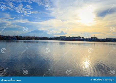 Sailing ship port sunset stock photo. Image of harbor - 141911052